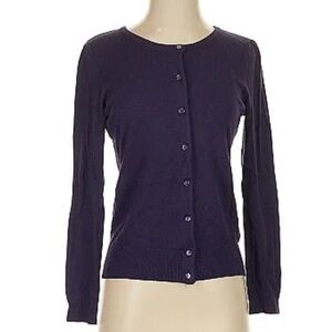 NWT Kenneth Cole New York Women's Purple Cardigan Sweater Size Medium